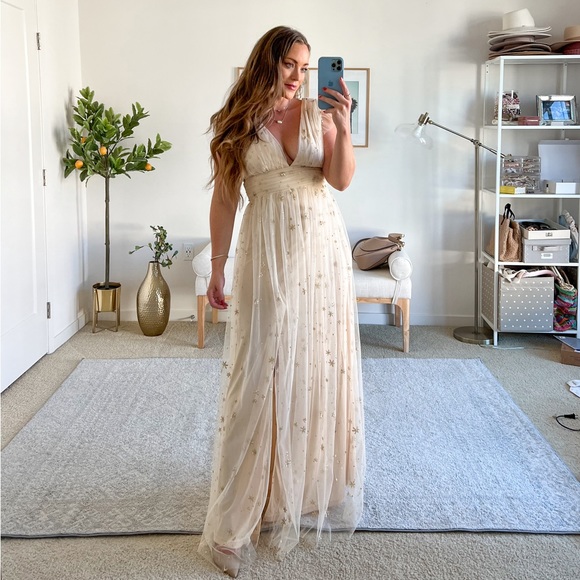 Dresses & Skirts - Glitter Star Mesh Maxi Dress